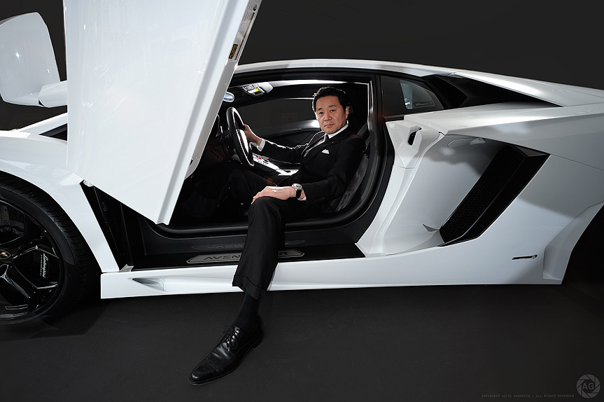 The boss of Lamborghini [Japan] for Eurobiz magazine