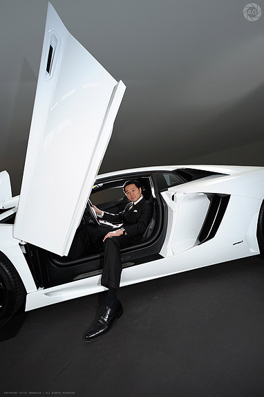 The boss of Lamborghini [Japan] for Eurobiz magazine